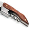 Portable Stainless Steel Wine Bottle Opener Wooden Handle Screw Corkscrew