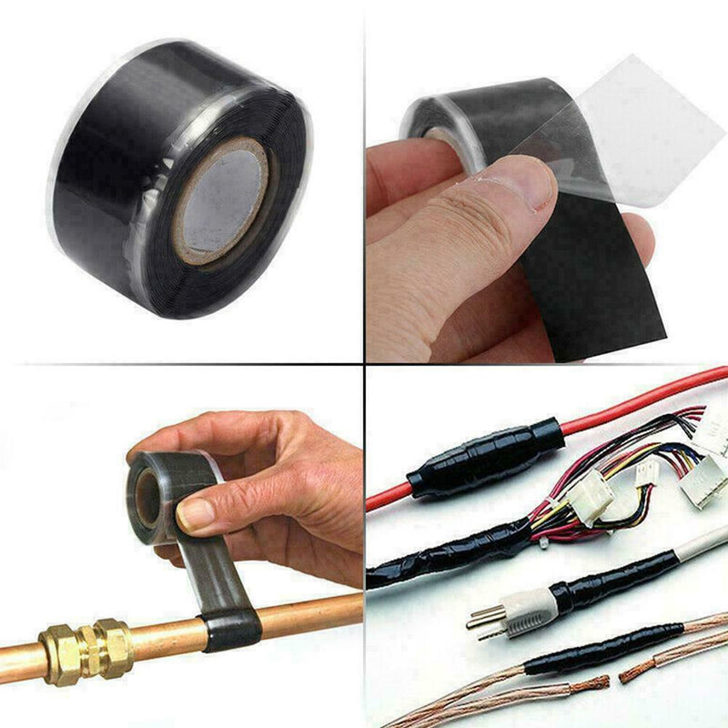 Waterproof Silicone Rubber Tape Self-adhesive Insulation Repair Melt _HOT L3V8