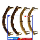 4 Pack Purse Clasp Frame 5.91 inch Bamboo DIY Bag Craft Purse Making Handle