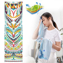 Portable Double Layer Printed Yoga Towel Quick Drying Pilates Towels (A) Newly