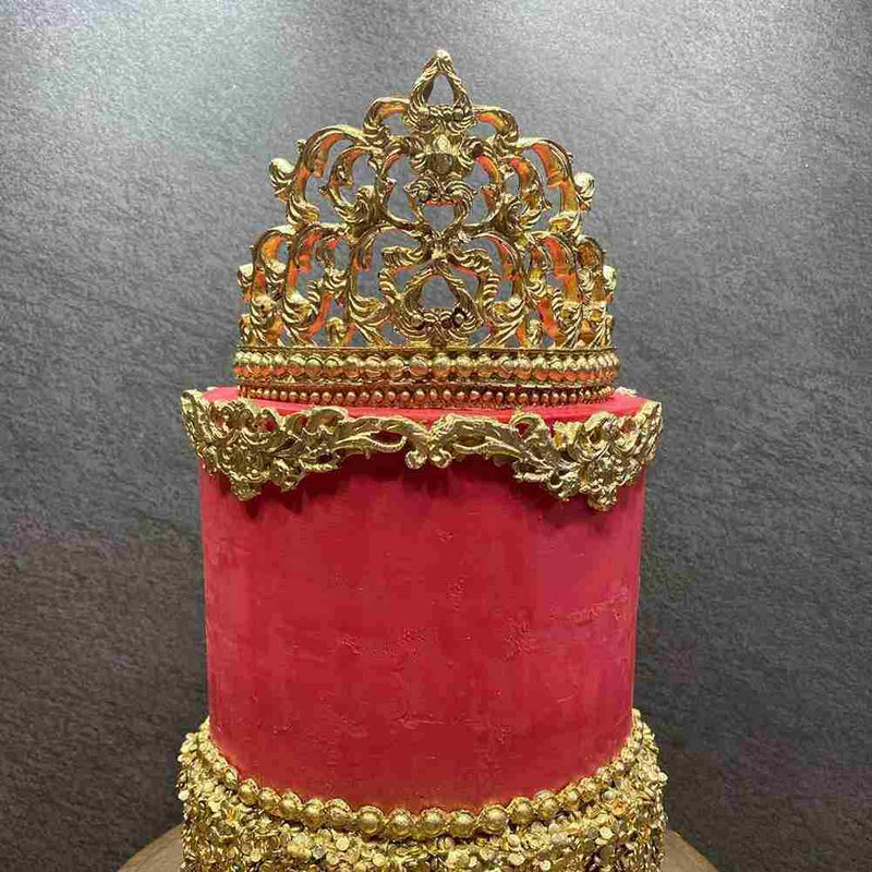 Silicone Mold Baroque Crown Sugarcraft Fondant Chocolate Decorating O H T U9V8