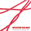 Camp Accessories 4mm Reflective Tent Paracord Rope Outdoor Hiking Canopy La