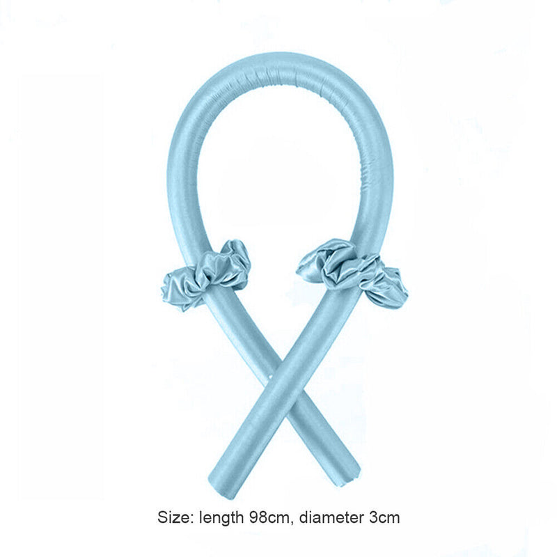 Soft Hair Heatless Curling Rod Foam Sponge Roller Hair Styling Tools (Blue)