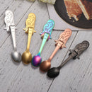 Dining Stainless Steel Coffee Scoops Hanging Cup Spoon Mermaid Coffee Spoons