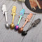 Dining Stainless Steel Coffee Scoops Hanging Cup Spoon Mermaid Coffee Spoons