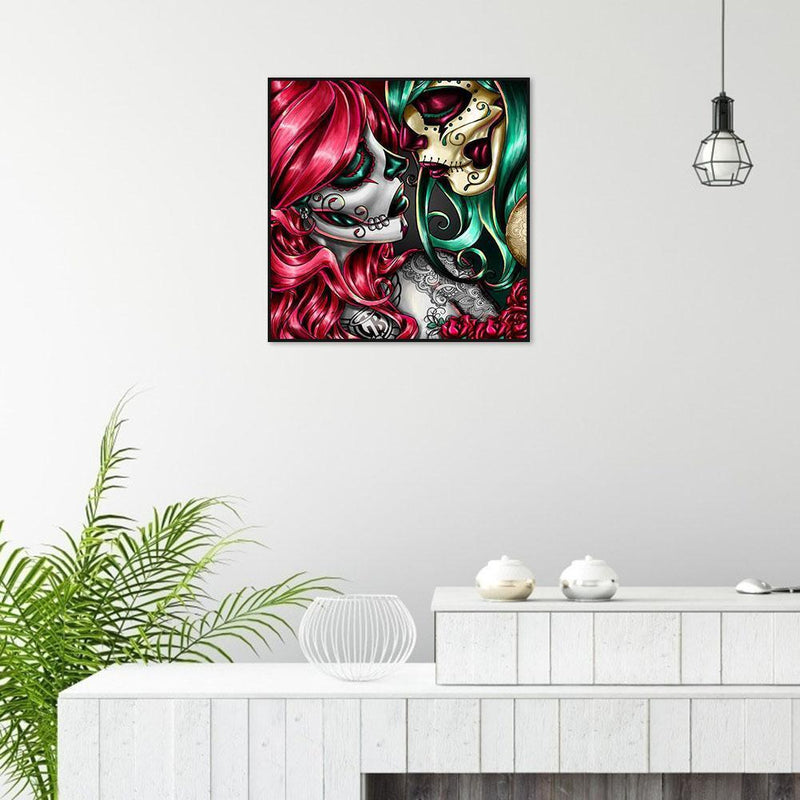 5D DIY Cross Stitch Set, Diamond Painting, Strange Face, Cross Stitch Set