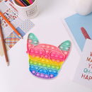 Anti-Stress Intelligent Push Bubble French Bulldog Kid Fun Board (Macaroon)
