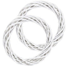 Ring Ornaments Garland Hanging Christmas Rattan Ring White Wreath Wreath Wicker