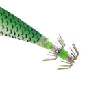 8cm Luminous Wood Shrimp Bait with Squid Jigs Hook Fishing Lures (Green)