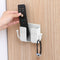 Adhesive Remote Control Mobile Phone Charging Plug Organizer Rack (White) Newly