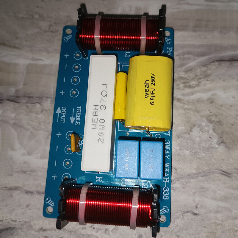 WEAH-338 3 Way 120W Speaker Audio Frequency Divider Loudsspeaker Crossover Filter
