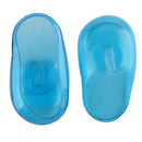 2PCS Blue Clear Silicone Ear Cover Hair Dye Shield Protect Salon Color