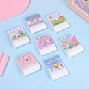 Scheduler Portable Yearly Agenda Mini Cute Desk Calendar Desktop Ornaments