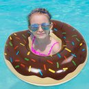 Inflatable Swimming Ring PVC Coffee Donut Design Pool Accessories (60cm) Newly