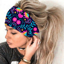 Women Fitness Elastic Wide Headband Breathable Fashion Yoga Hair Band (1) Newly