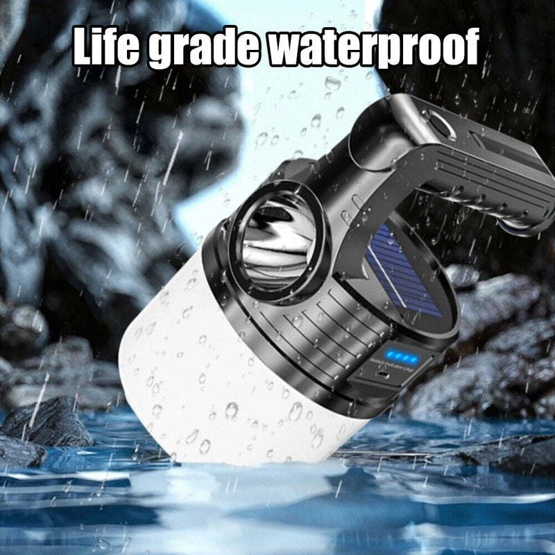 Waterproof Solar Powered + USB Rechargeable 300lm LED Camping Tent Lanterns