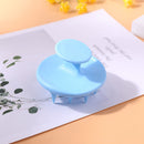 Pointed Tip Silicone Scalp Shampoo Massage Brush Head Acupoint Comb (Blue) Newly