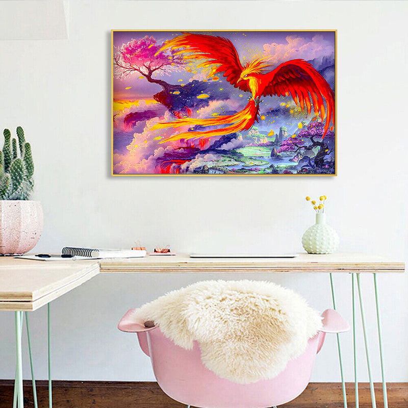 5D Phoenix Diamond Painting Special Shape Rhinestone Drill