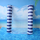 PVC Water Hammock Recliner Inflatable Floating Bed Air Mattress (Dark Blue)