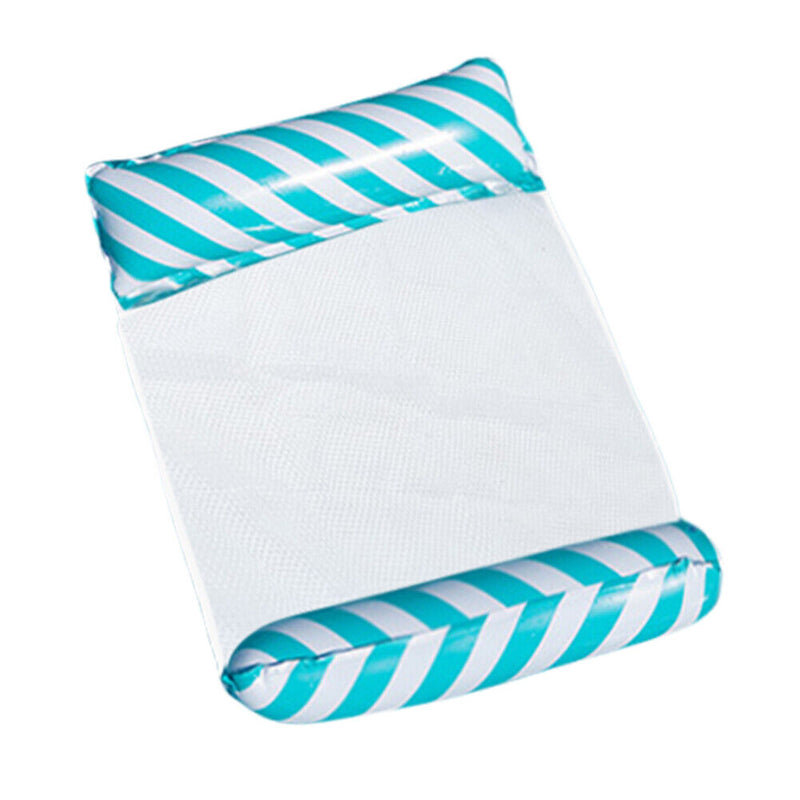 Floating Bed Inflatable Mattress Swimming Pool Beach Water Lounges (Blue) Newly