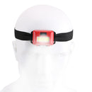 3 Modes Strong LED COB Headlight Outdoor Camping Mini Flashlight (Red) Newly