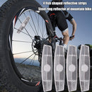 Fish Shaped Bike Safety Spoke Reflector Wheel Rim Reflective Clip (4pcs)