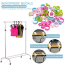 Multifunctional Cross Stitch Windproof Buckle Plastic Color Random (4 Packs)