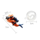 Aquarium Fish Tank Landscape Diver Underwater Aquatic Ornaments (Orange)