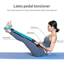 Pedal Resistance Band Set Break-Proof Strength Adjustable Pedal (Blue) Newly