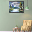 5D DIY Diamond Painting Full Round Drill Snow Mountain Wall Decor Rhineston