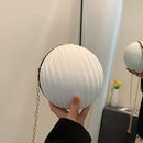#A Women Round Shoulder Bags Ball Shaped PU Leather Small Purse Phone Crossbody
