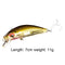 #A Luminous Fishing Lures 7cm 11g Hard Bait Lure with Treble Hooks Sea Pesca Tac