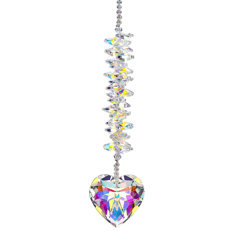 Crystal Love Light Catcher- Hanging Pendant Valentines Day Gifts (AB Color)