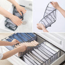 Wardrobe Clothes Organizer - Set of 4 7 Grids Washable Drawer Storage Box Newly