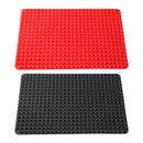 Silicone Mat Barbecue Grill Pad Pizza Baking Tray Kitchen Tools (Black)