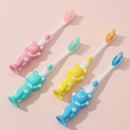 4pcs Baby Kids Training Soft-bristled Toothbrushes for Teeth Clean (Bear)