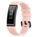 Silicone Watchband w/Buckle for Huawei Band 4 Pro TER-B29S (Light Pink) Newly