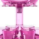 6 Shot Glass Wine Whisky Beer Dispenser Holder for Home Party (Wine Red) Newly