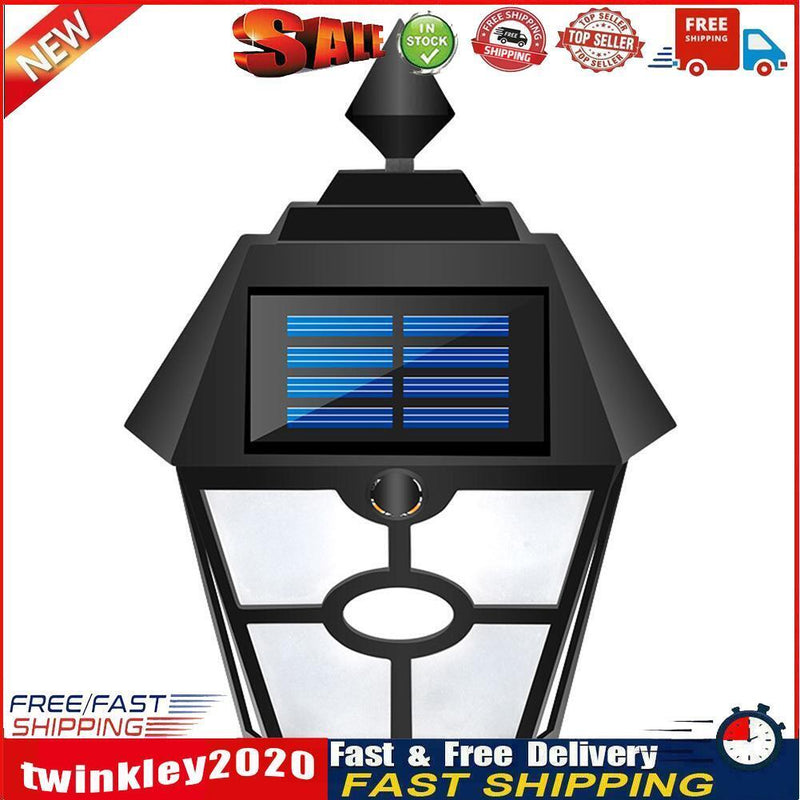 Retro Hex LED Solar Lamp Dynamic Falme IP65 Outdoor Path Ground Wall Light Newly