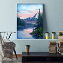 Diamond Painting Mountain Lake Full Round Drill Rhinestone Picture DIY Drawing