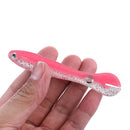 5x 10cm 6g Bionic Loach Fishing Lures Artificial Crankbait Soft Bait (Pink)