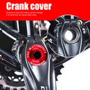 Mountain Bike Tooth Plate Crank Screw Cap Crankset Crank Cover (Red M18) Newly