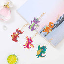 Cartoon Diamond Painting Keychain DIY Special-shaped Drill Key Ring Pendant