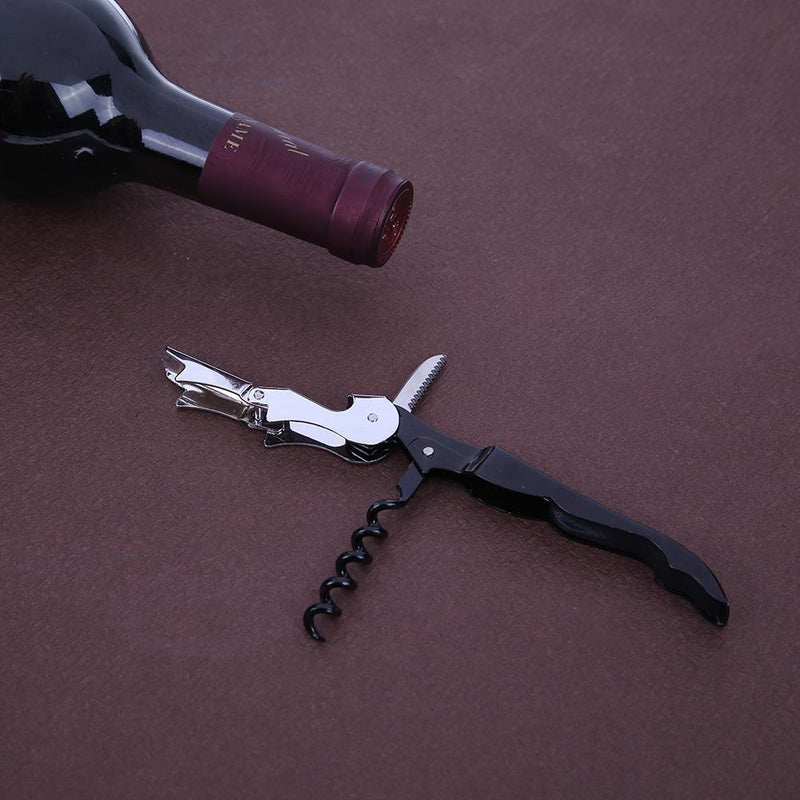 4pcs/set Red Wine Opener Stainless Steel Pourer Wine Ring Bottle Plug