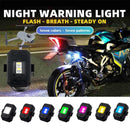 USB Rechargeable 7 Colors Motorcycle Bike Drone LED Warning Strobe Lights: