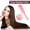 Detangling Hair Scalp Massage Comb Wet Curly Styling Hairbrush (Pink) Newly