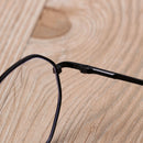 Octagon Metal Anti Blue light Eye wear Vision Care Anti-blue Glasses Eyeglasses