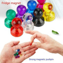 6pcs strong neodymium noticeboard skittle men pin magnets whiteboard fridge B9H1