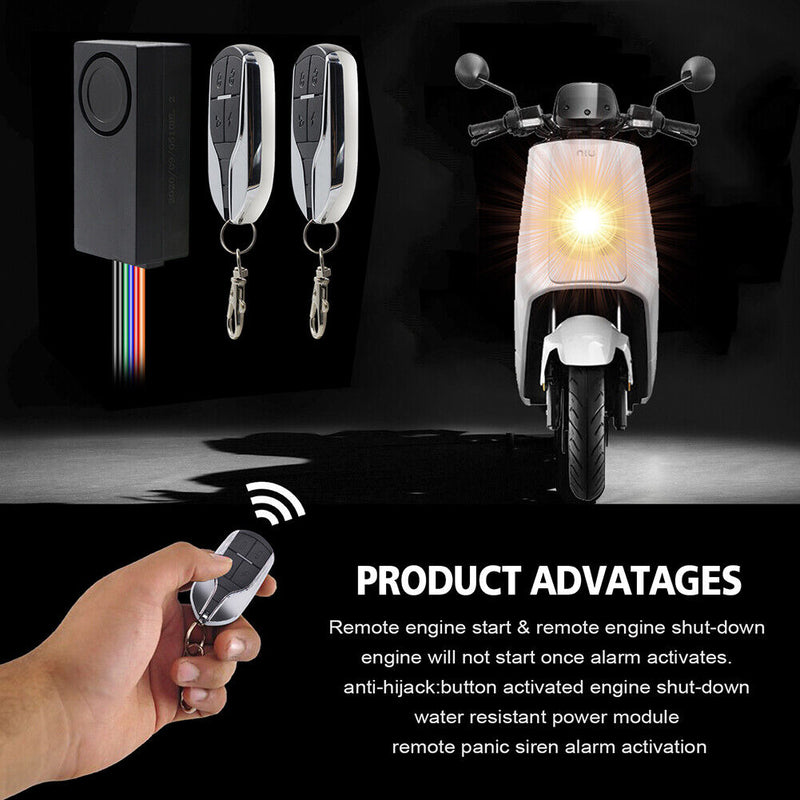 48-72V Electric Scooter Alarm Motorcycle Vehicle Anti-Theft Horn Loud Lock Newly