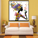 Butterfly Beauty Lady 5D Drill Diamond DIY Painting Craft Home Decor A